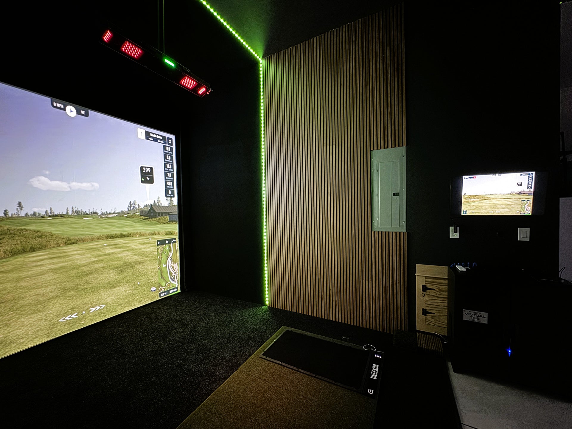 Garage Golf Simulator Install Project Eugene, OR