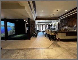 Custom Golf Simulators For Your Home | Virtual Tee Systems